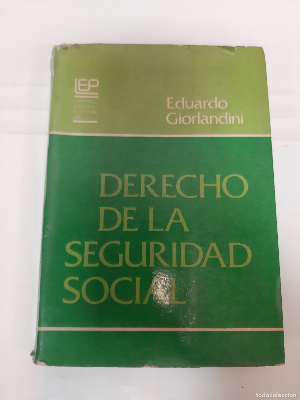 Livres d'occasion: Derecho de la seguridad social - Eduardo Giorlandini