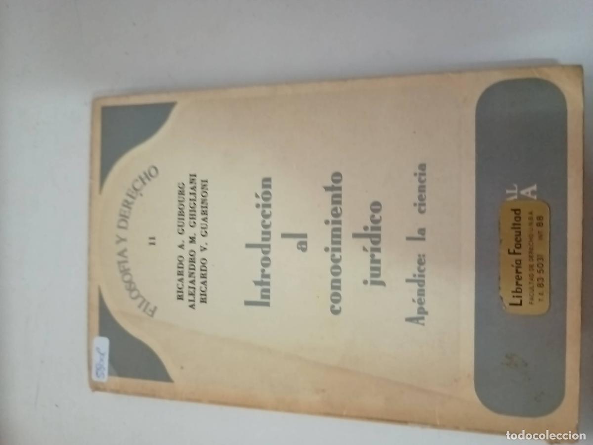 Second hand books: Introduccion al conocimiento juridico - Varios autores