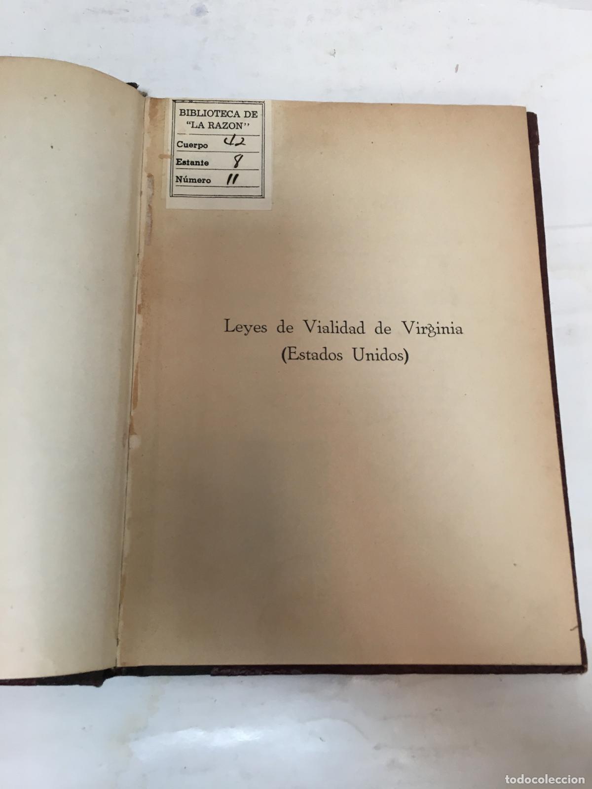 Libri di seconda mano: Leyes de vialidad de Virginia - Varios autores