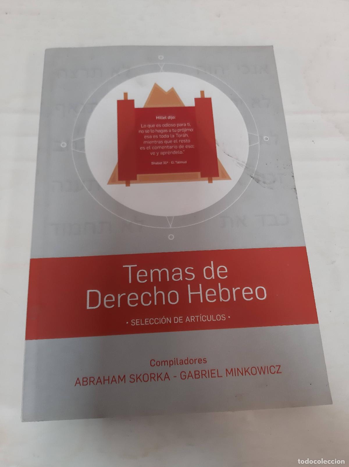 Livres d'occasion: Temas de Derecho Hebreo - A. Skorka - G. Minkowicz