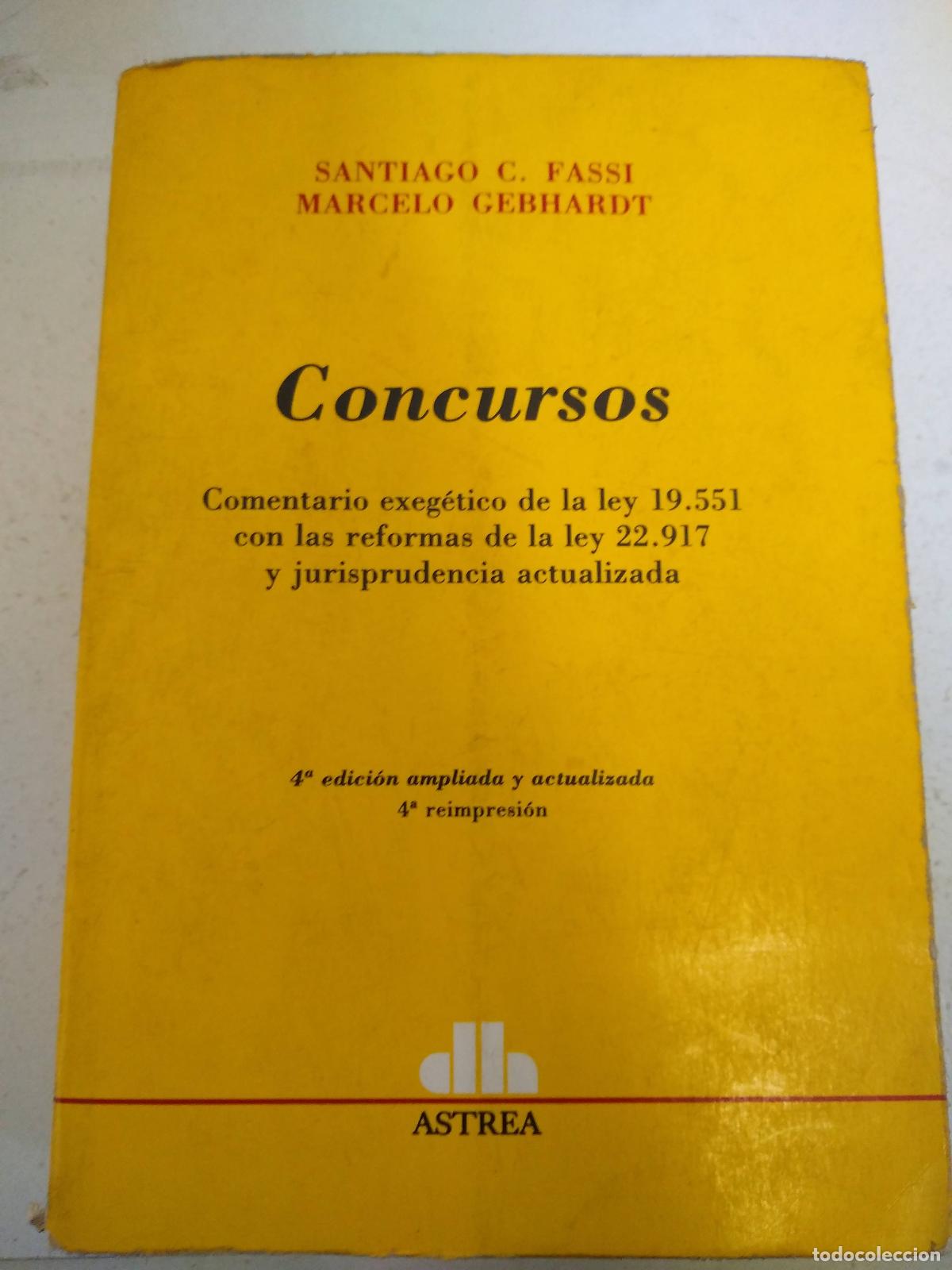 Livres d'occasion: Concursos - C. Fassi y Gebhardt
