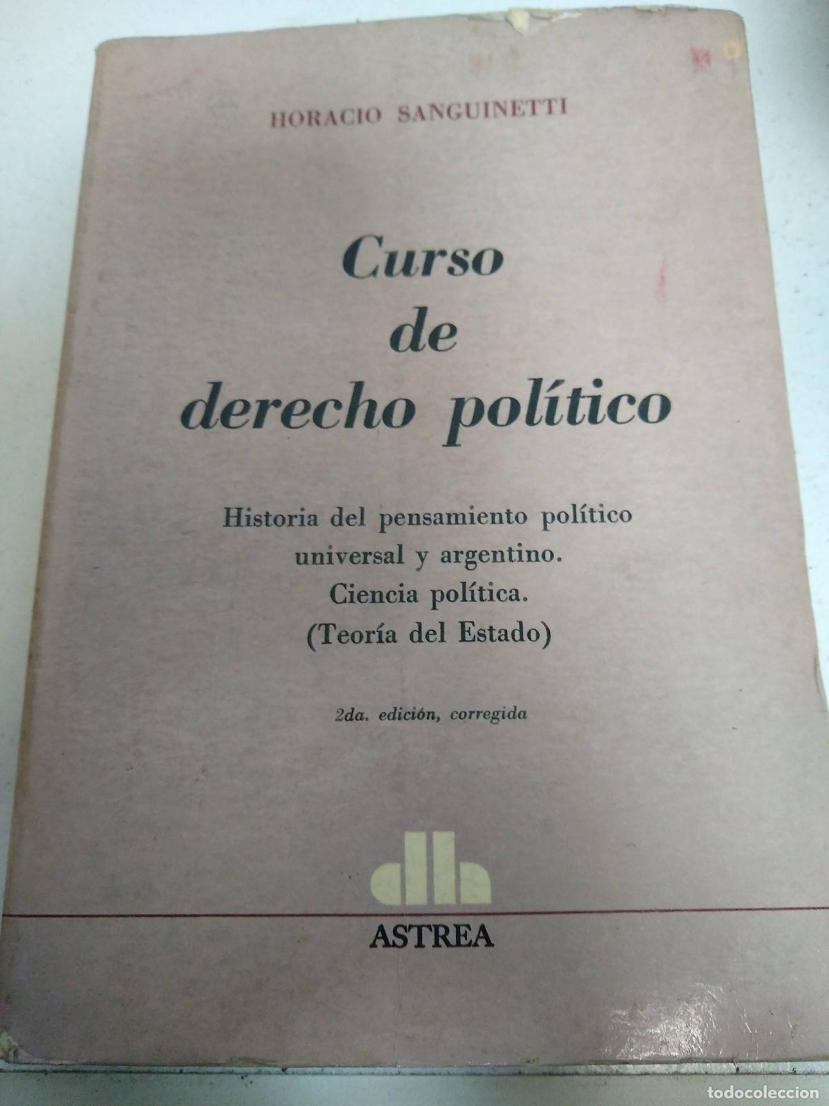 Libri di seconda mano: curso de derecho politico - Sanguinetti Jorge E
