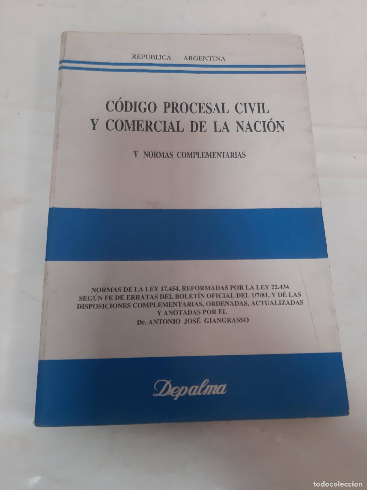 Livros em segunda m&atilde;o: Codigo procesal civil y comercial de la nacion y normas complementarias - Varios