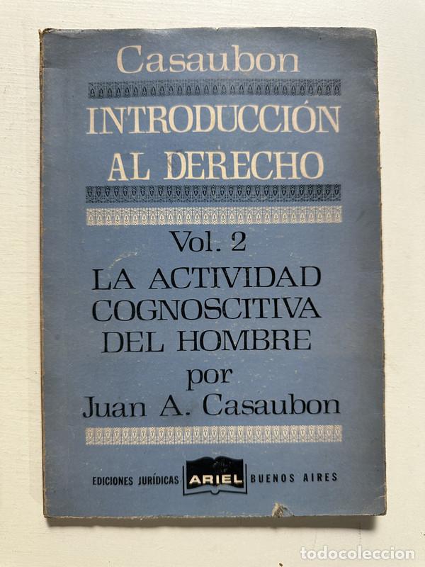 Libros de segunda mano: Introduccion al derecho - Casaubon Juan A. - Foto 1