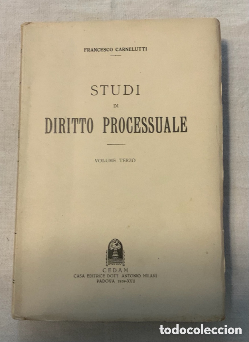 Libros de segunda mano: Studi di Diritto Processuale. F. Carnelutti - Foto 1