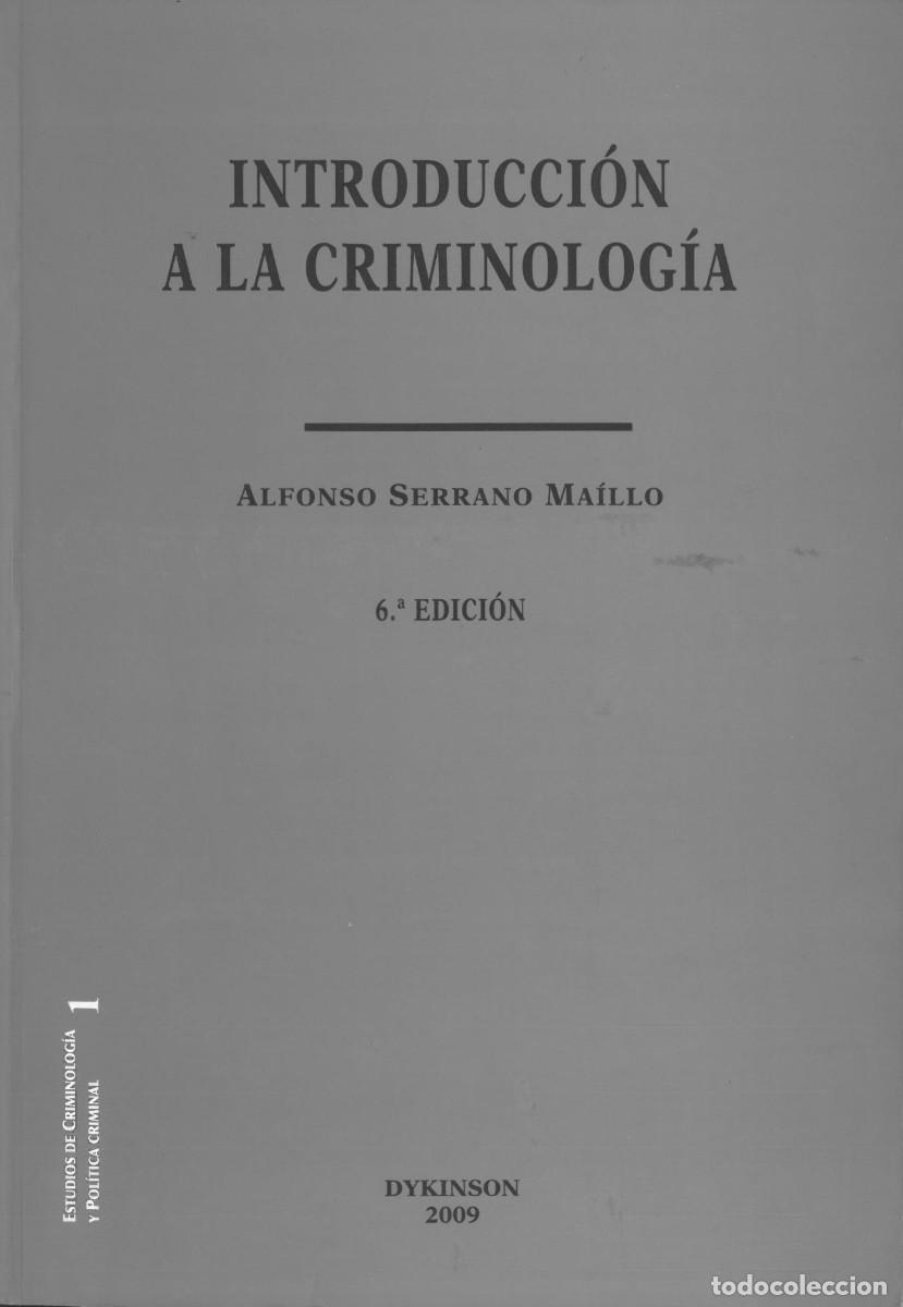Libros de segunda mano: Introduccion a la Criminologia - Serrano Maillo, Alfonso