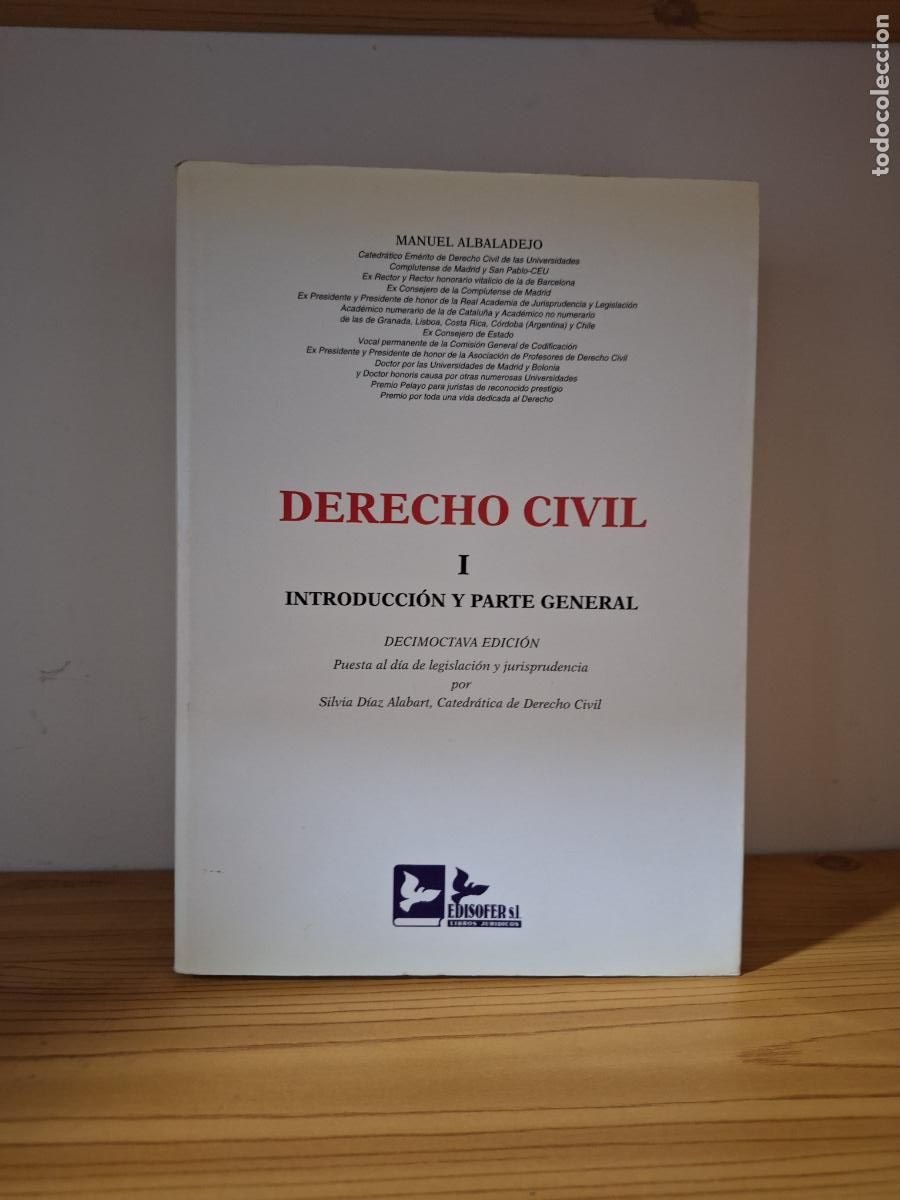 Libros de segunda mano: Derecho Civil I Introducci&oacute;n y parte general