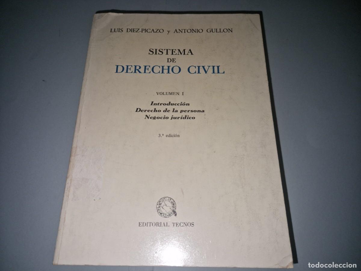 Libros de segunda mano: sistema de derecho civil, luis diez picazo