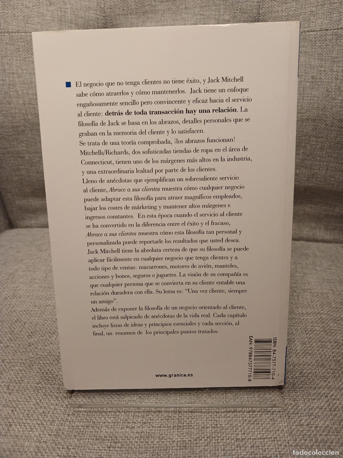Libros de segunda mano: Abrace a sus clientes - Jack Mitchell - Foto 3