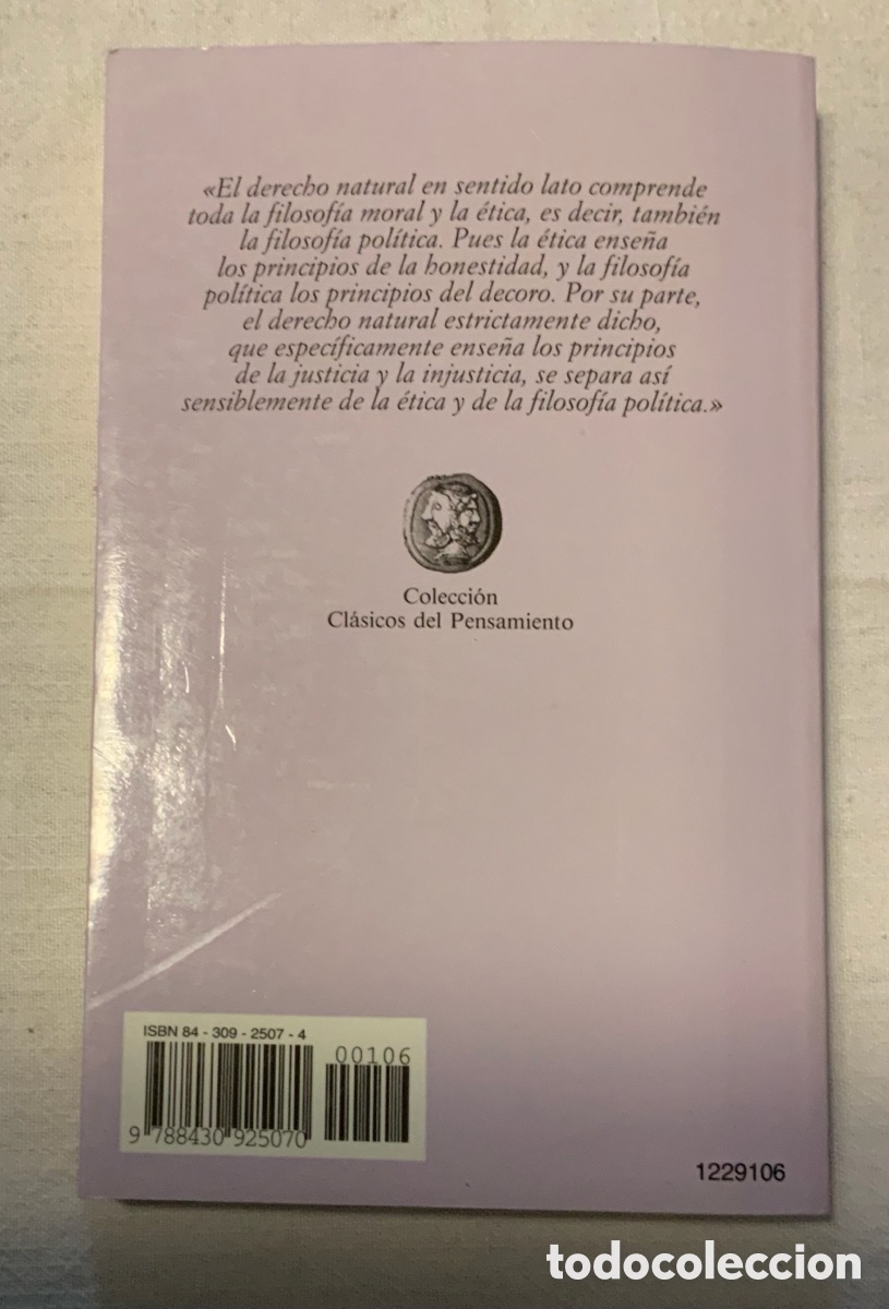 Libros de segunda mano: Fundamentos de derecho natural y de gentes. C. Thomasius - Foto 6