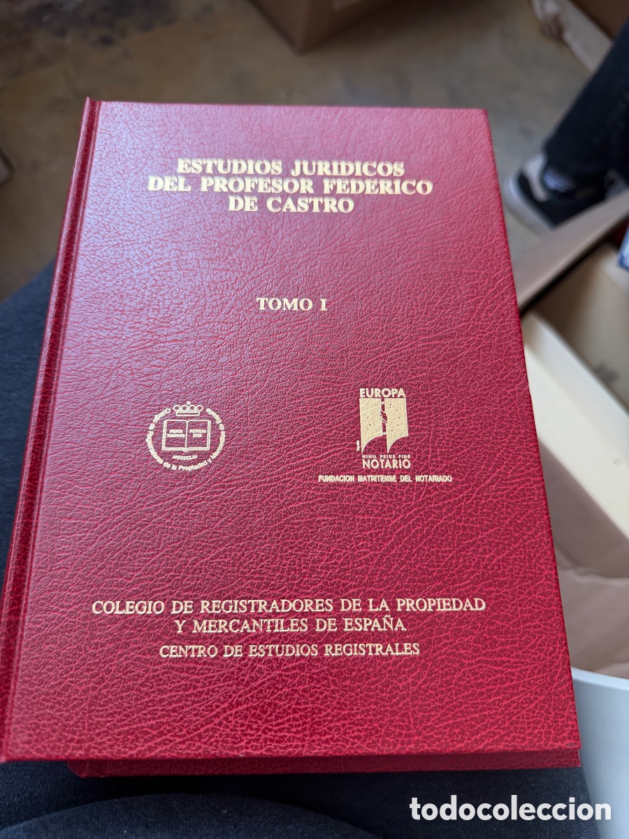 Libros de segunda mano: Estudios Jur&iacute;dicos del Profesor Federico de Castro &ndash; 2 tomos &ndash; Centro de Estudios Registrales