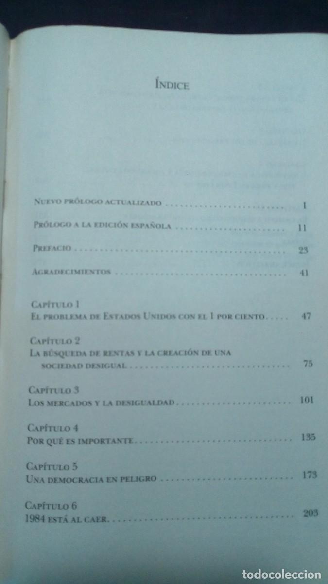 Libros de segunda mano: Joseph E. Stiglitz . El precio de la desigualdad - Foto 3