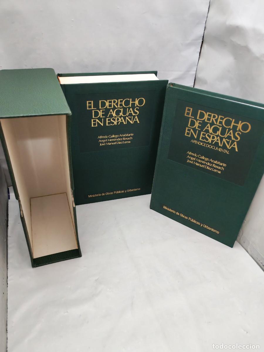 Gebrauchte B&uuml;cher: EL DERECHO DE AGUAS EN ESPA&Ntilde;A, Tomos I y II (Tapas duras, Obra completa en estuche)