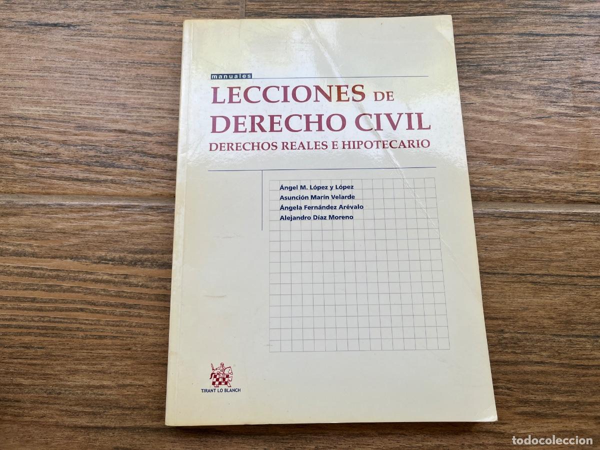 Libros de segunda mano: LECCIONES DE DERECHO CIVIL - DERECHOS REALES E HIPOTECAS - TIRANT LO BLANCH