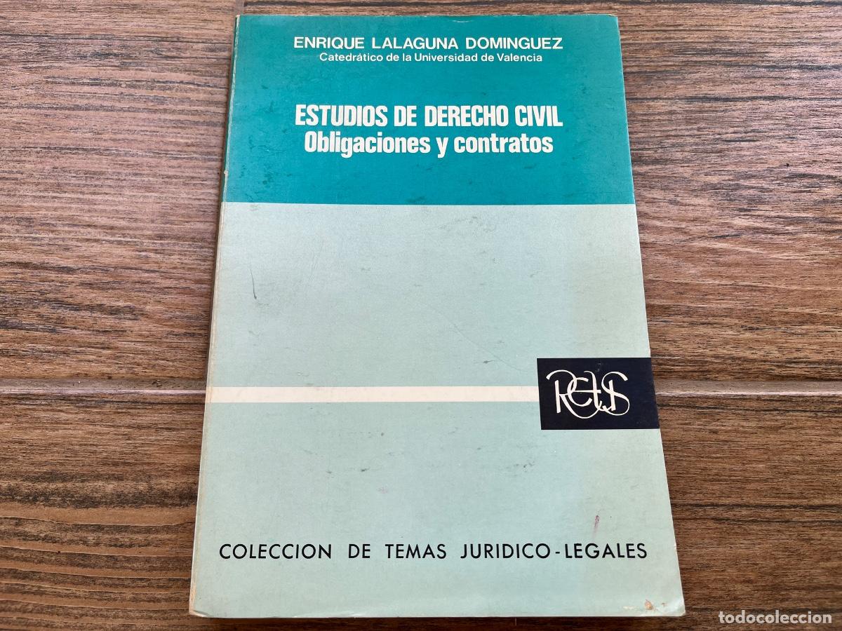 Libros de segunda mano: ESTUDIOS DE DERECHO CIVIL - obligaciones y contratos - ENRIQUE LALAGUNA