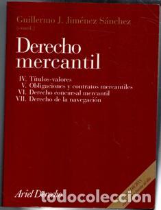 Libros de segunda mano: Derecho Mercantil. Guillermo J. Jim&eacute;nez S&aacute;nchez