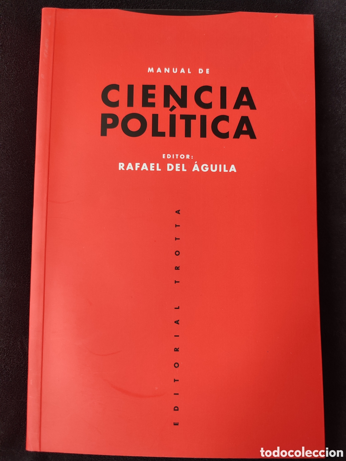 Libros de segunda mano: Manual de ciencia pol&iacute;tica editor Rafael del &aacute;guila