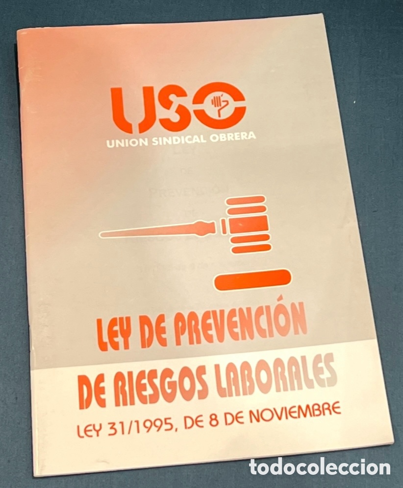 Libros de segunda mano: Libro. Ley de Prevenci&oacute;n de Riesgos Laborales. USO. A&ntilde;os 80.