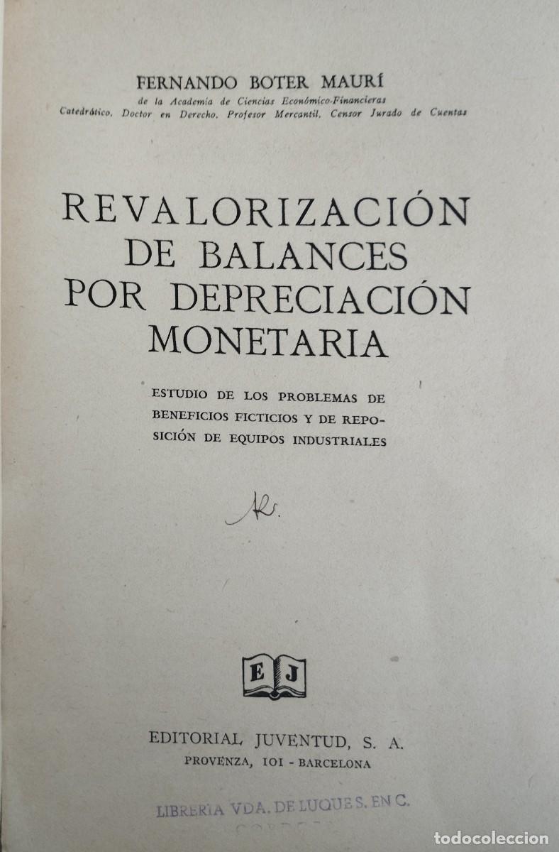 Libros de segunda mano: Revalorizaci&oacute;n de Balances por Depreciaci&oacute;n Monetaria