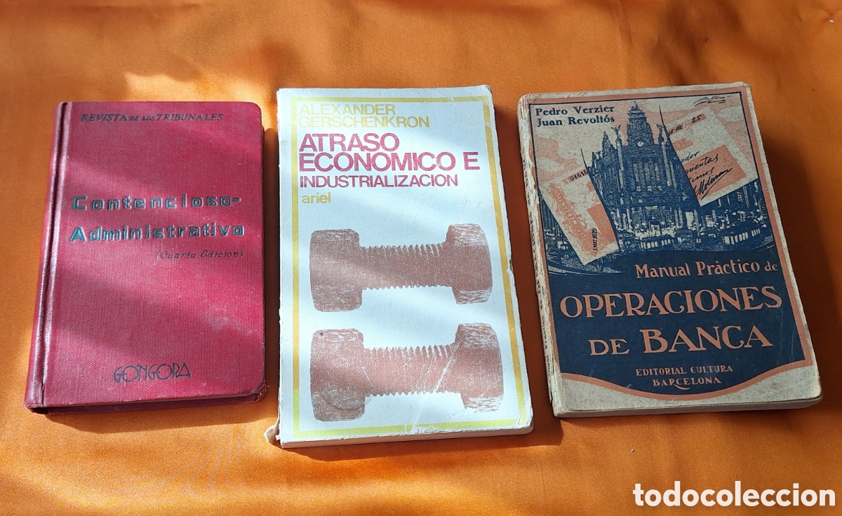Libros de segunda mano: Lote de 3 Libros Antiguos Econom&iacute;a