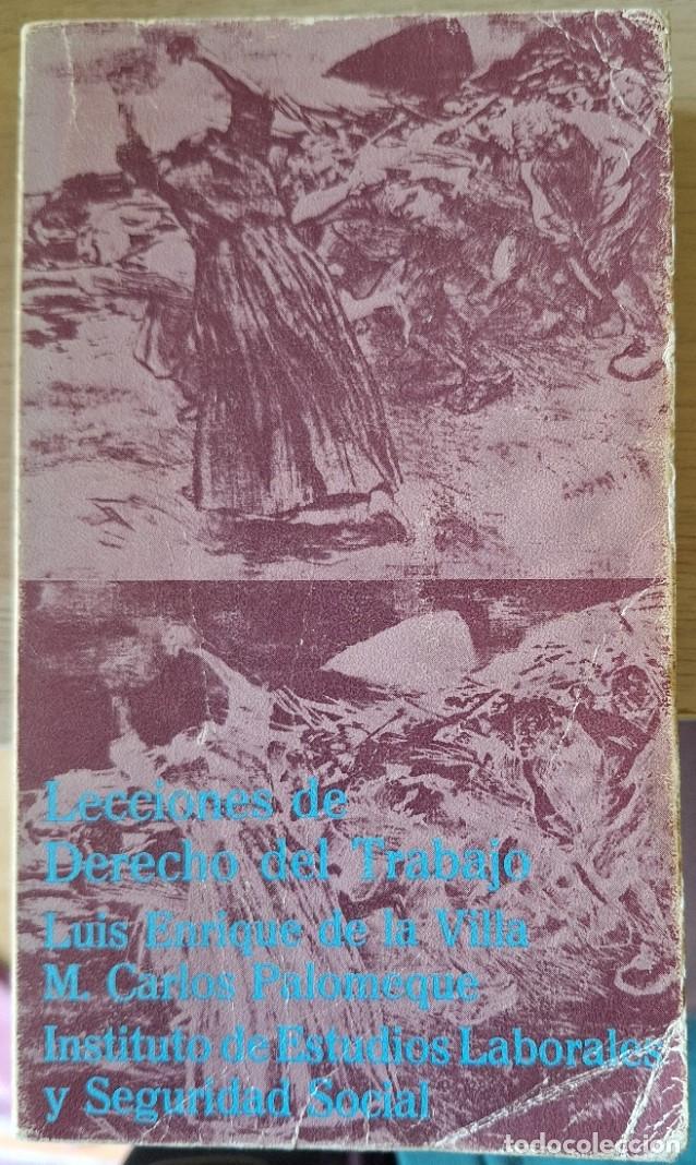 Libros de segunda mano: LECCIONES DE DERECHO DEL TRABAJO. - VILLA/PALOMEQUE, Luis Enrique/M. Carlos.