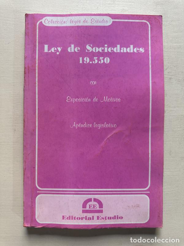 Libros de segunda mano: Ley de sociedades 19.550 - -