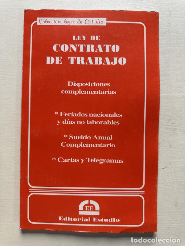 Libros de segunda mano: Ley de contrato de trabajo - -