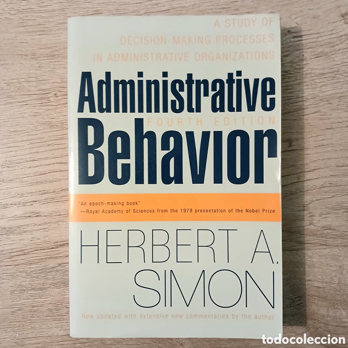Libros de segunda mano: Administrative behavior de Herbert A. Simon.