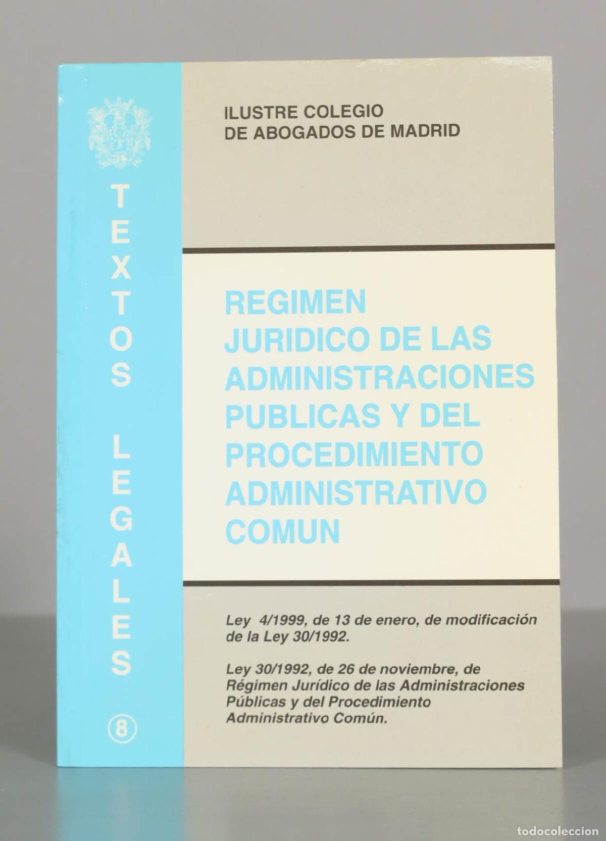 Libros de segunda mano: TEXTOS LEGALES. REGIMEN JURIDICO DE LAS ADMINISTRACIONES PUBLICAS Y DEL PROCEDIMIENTO ADMINISTRATIVO