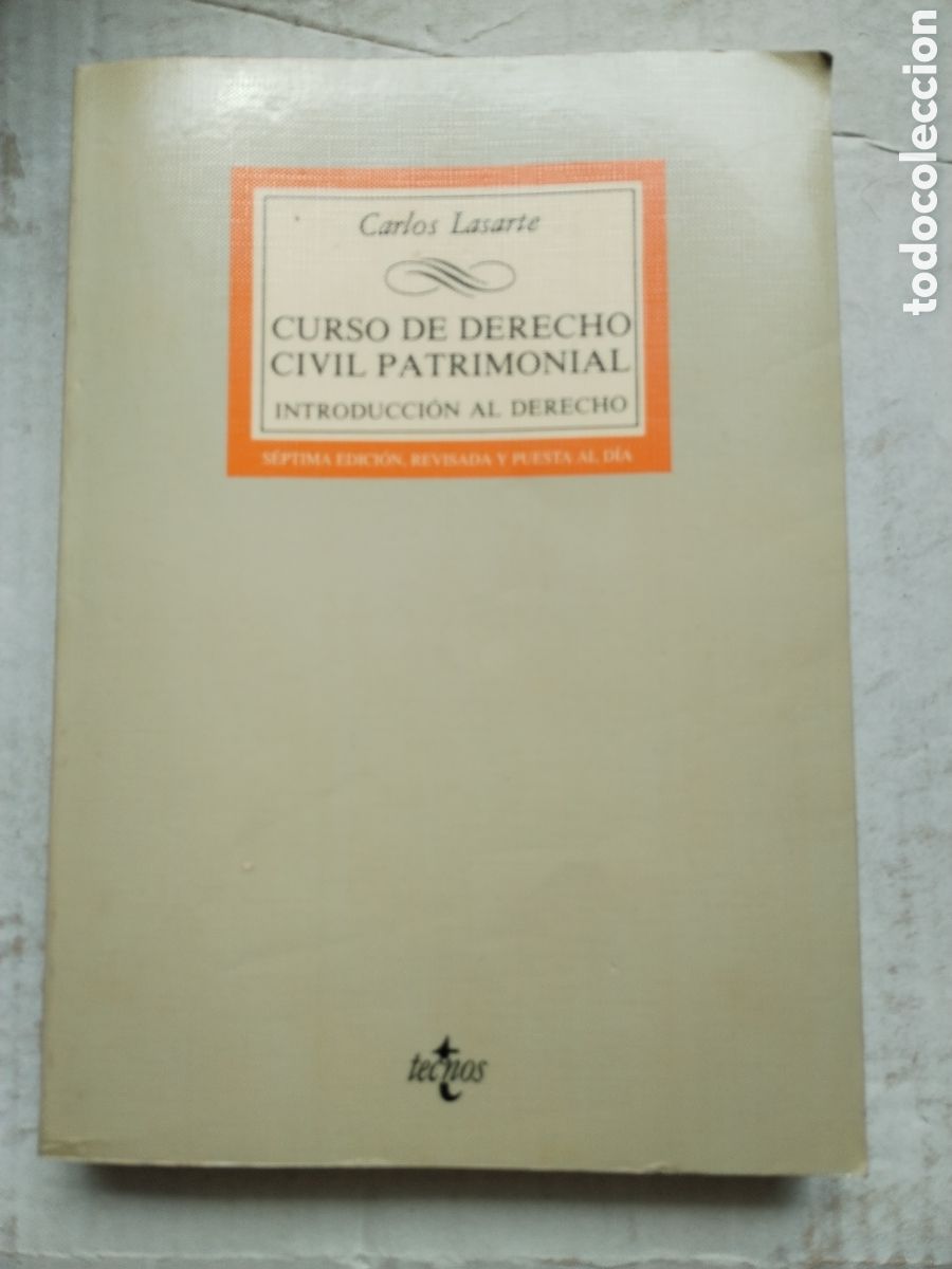 Libros de segunda mano: CURSO DE DERECHO CIVIL PATRIMONIAL/CARLOS LASARTE