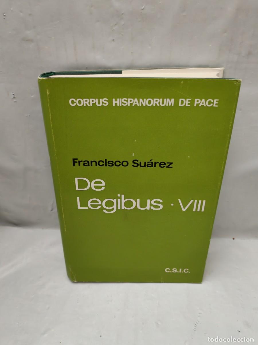 Libros de segunda mano: De Legibus VIII (Primera edici&oacute;n tapa dura, Colecci&oacute;n: Corpus Hispanorium de Pace)