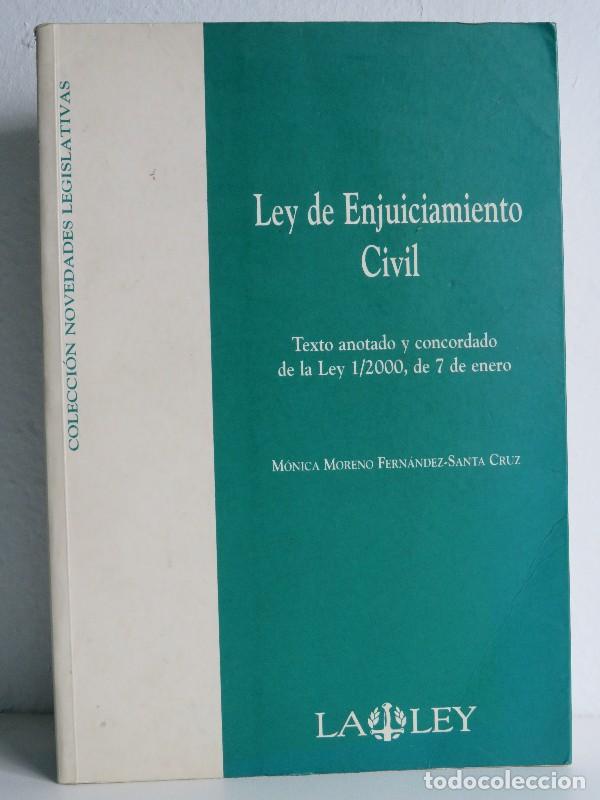 Livres d'occasion: Ley de Enjuiciamiento Civil - Moreno Fern&aacute;ndez-santa Cruz, M - Editorial La Ley - 2000 - 1&ordf; Edici&oacute;n