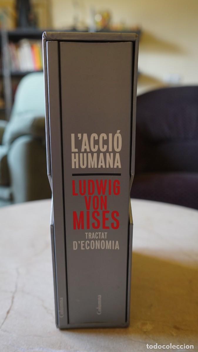 Libros de segunda mano: L'ACCI&Oacute; HUMANA - TRACTAT D'ECONOMIA - LUDWIG VON MISES - COLUMNA - 2010