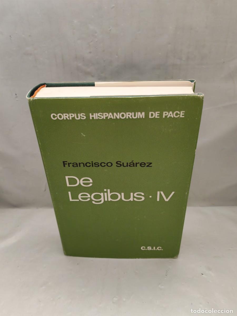 Libros de segunda mano: De Legibus IV (Primera edici&oacute;n tapa dura, Colecci&oacute;n: Corpus Hispanorium de Pace)