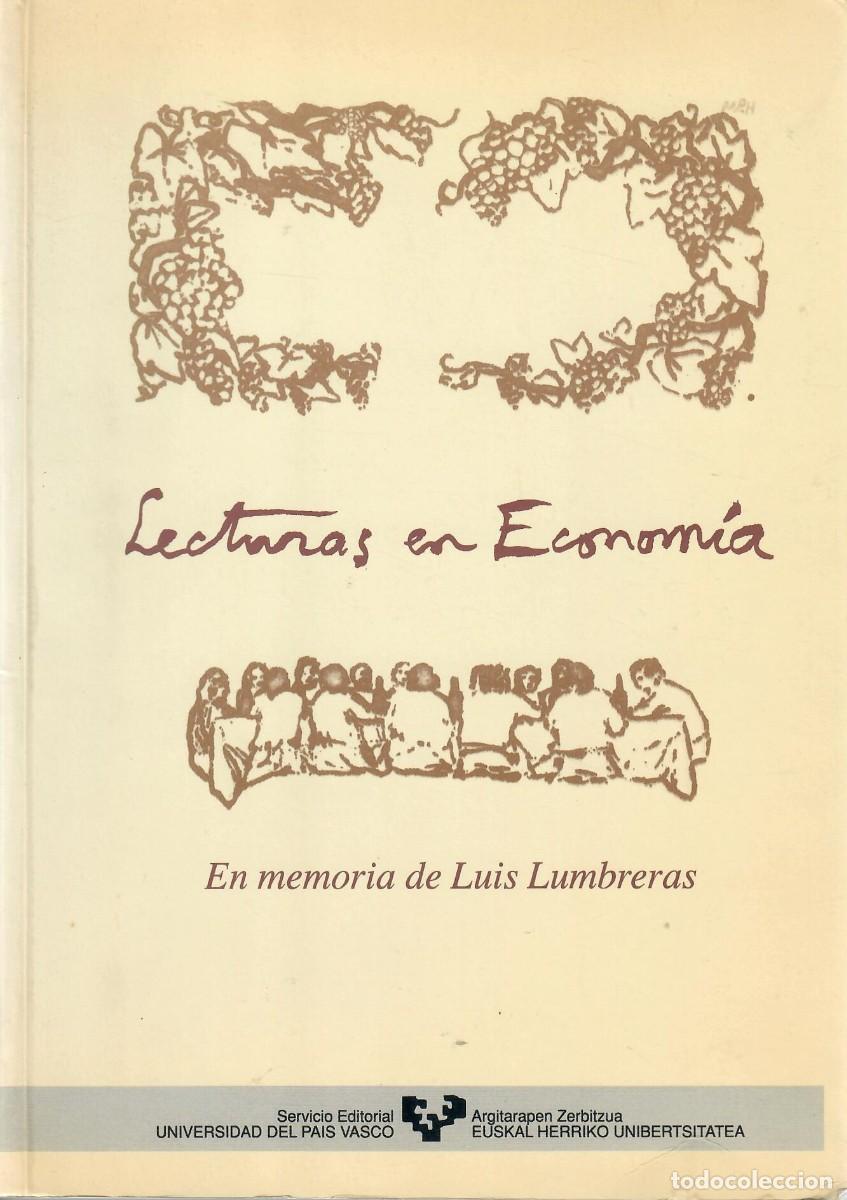 Libros de segunda mano: HOMENAJE A LUIS LUMBRERAS FONTECHA. LECTURAS EN ECONOM&Iacute;A (UPV 1993)