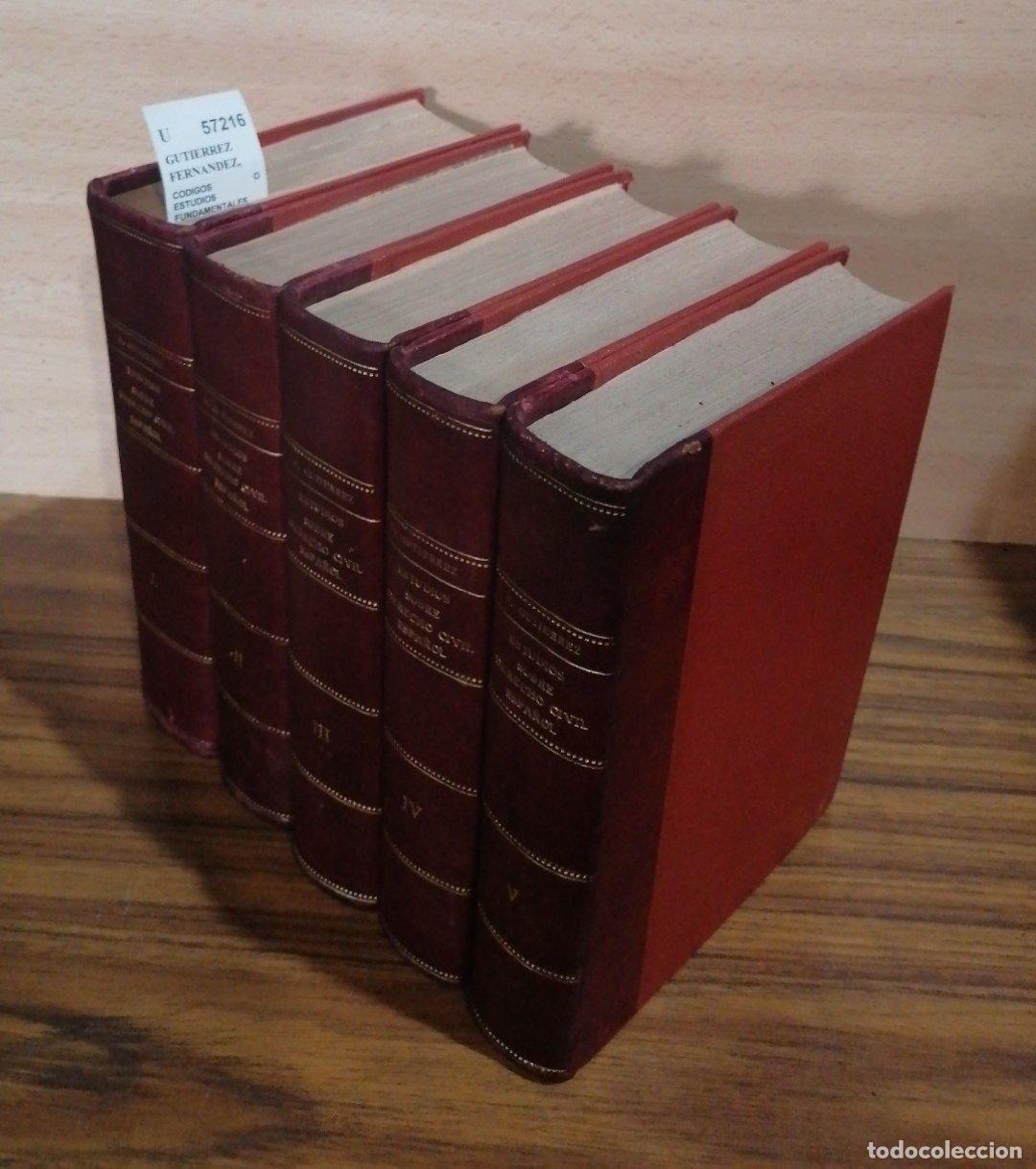 Libros de segunda mano: GUTIERREZ FERNANDEZ, Benito - CODIGOS O ESTUDIOS FUNDAMENTALES SOBRE EL DERECHO CIVIL ESPA&Ntilde;OL por el