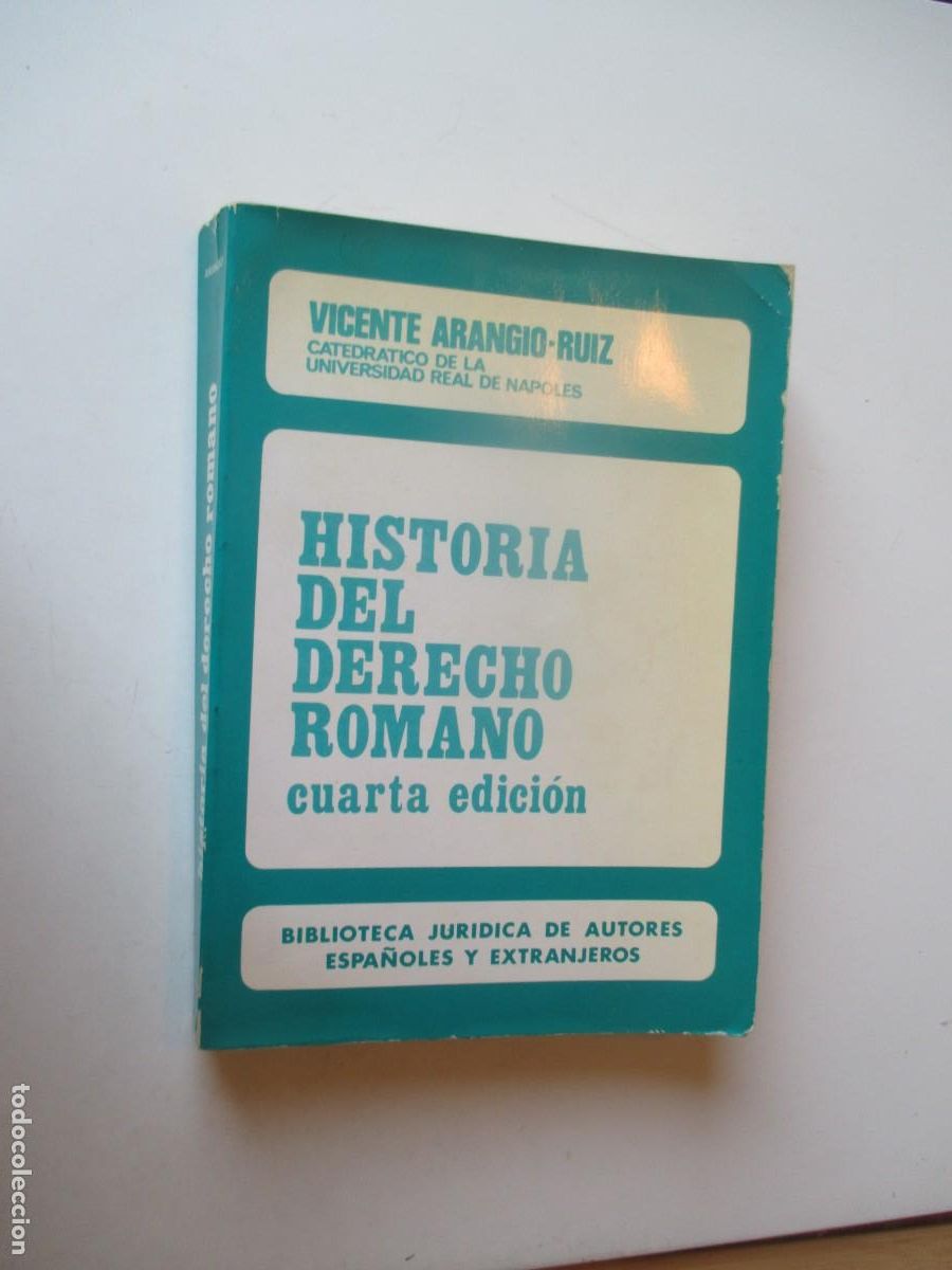 Libros de segunda mano: VICENTE ARANGIO-RUIZ Historia del derecho romano W40342