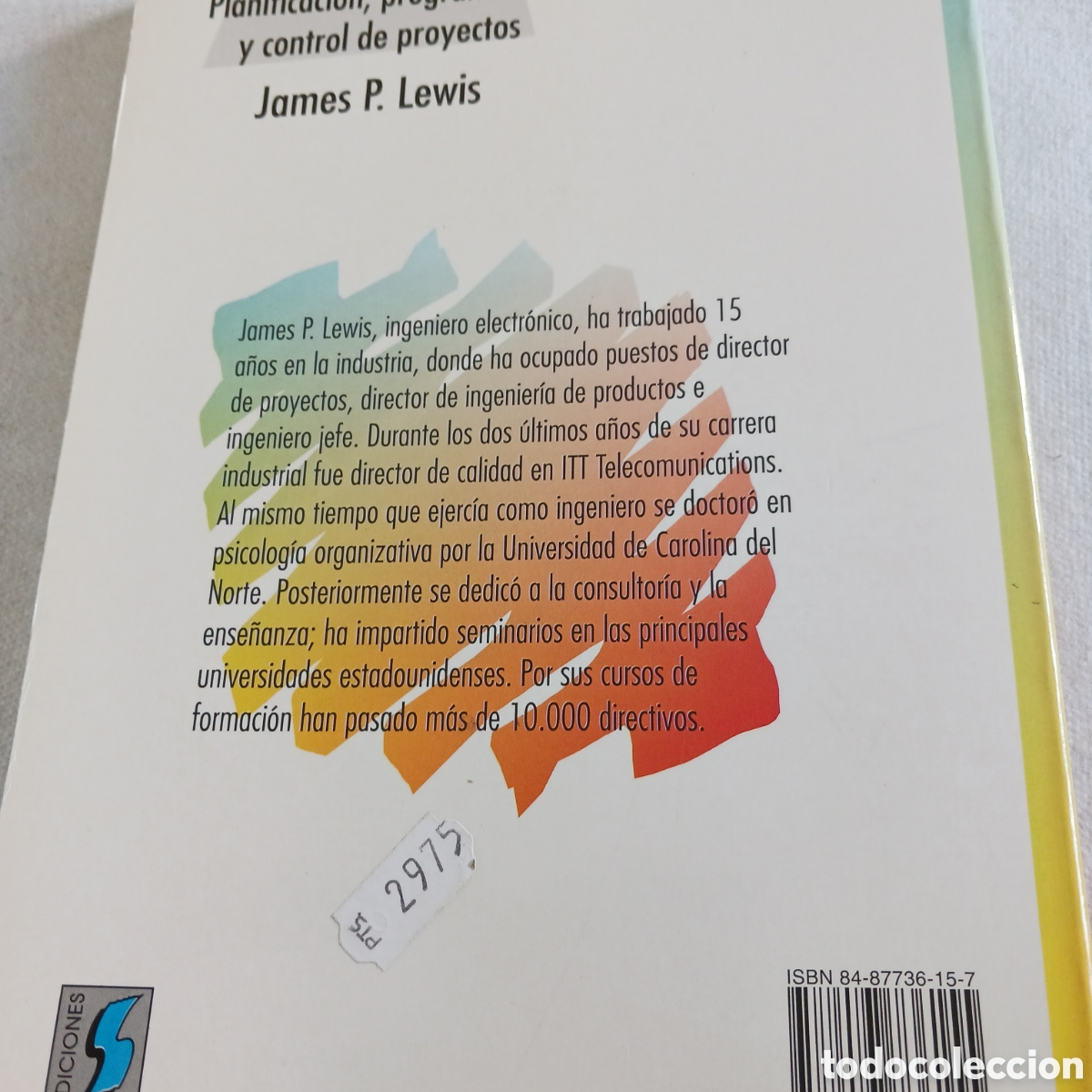 Libros de segunda mano: Planificacion,programaci&oacute;n y control de proyectos de James P Lewis - Foto 3