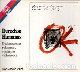 Libros de segunda mano: Derechos humanos. Declaraciones solemnes, continuas violaciones. Clara Barreiro Barreiro. Aula Abier