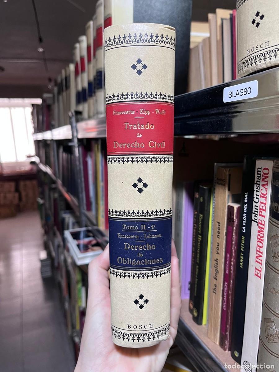 Libros de segunda mano: BLAS80 &mdash; Tratado de Derecho Civil. Tomo I, 2.&ordm; vol. 2.&ordm;. Parte General (Enneccerus&ndash;Nipperdey)