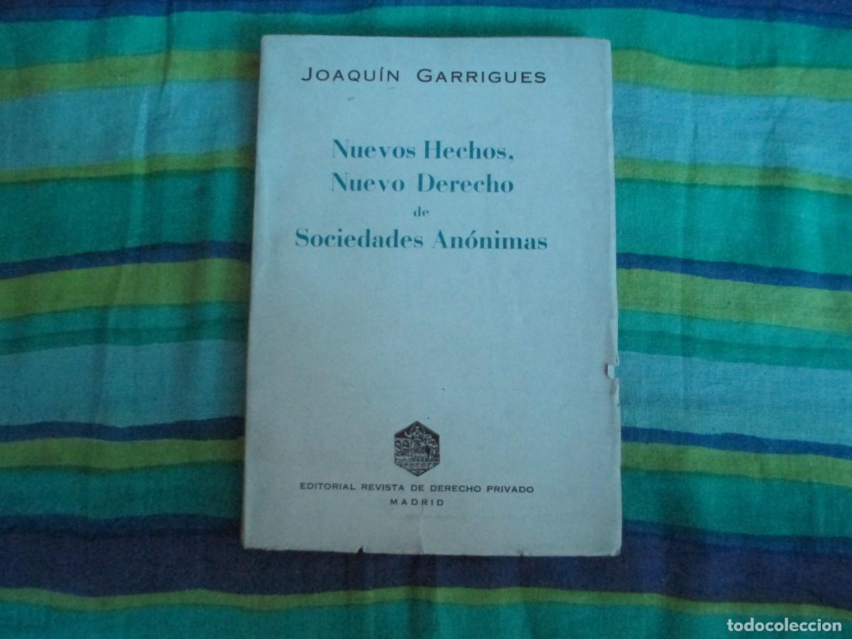 Libros de segunda mano: Libro de abogacia de Joaquin Garrigues de Sociedades