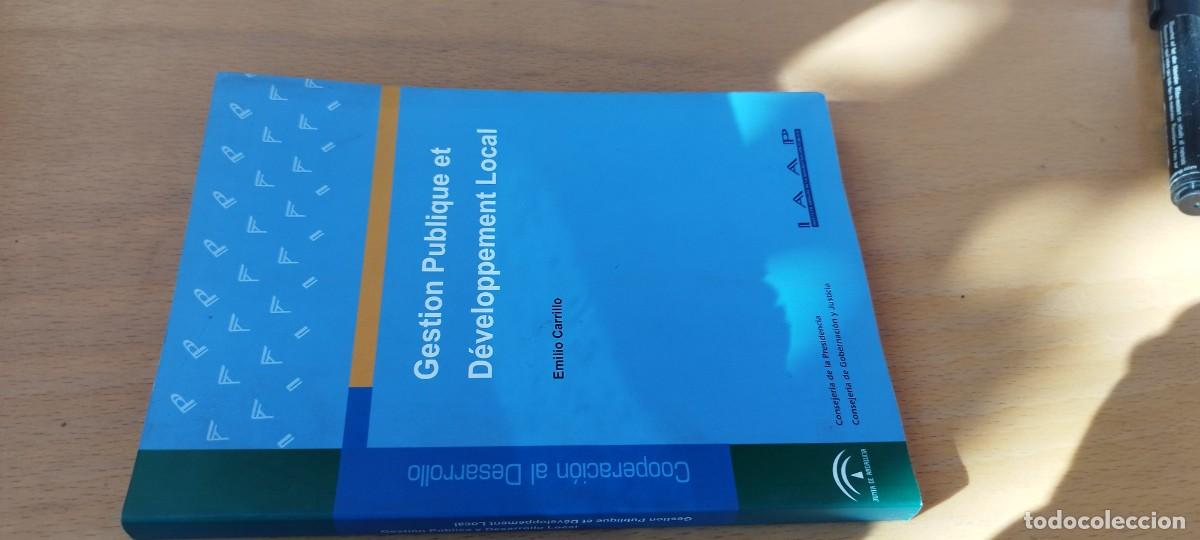 Libros de segunda mano: GESTION PUBLIQUE DEVELOPPEMENT LOCAL/EMILIO CARIRILLO/KARA 19/IAAP/GESTION PUBLICA DESARROLLO LOCAL