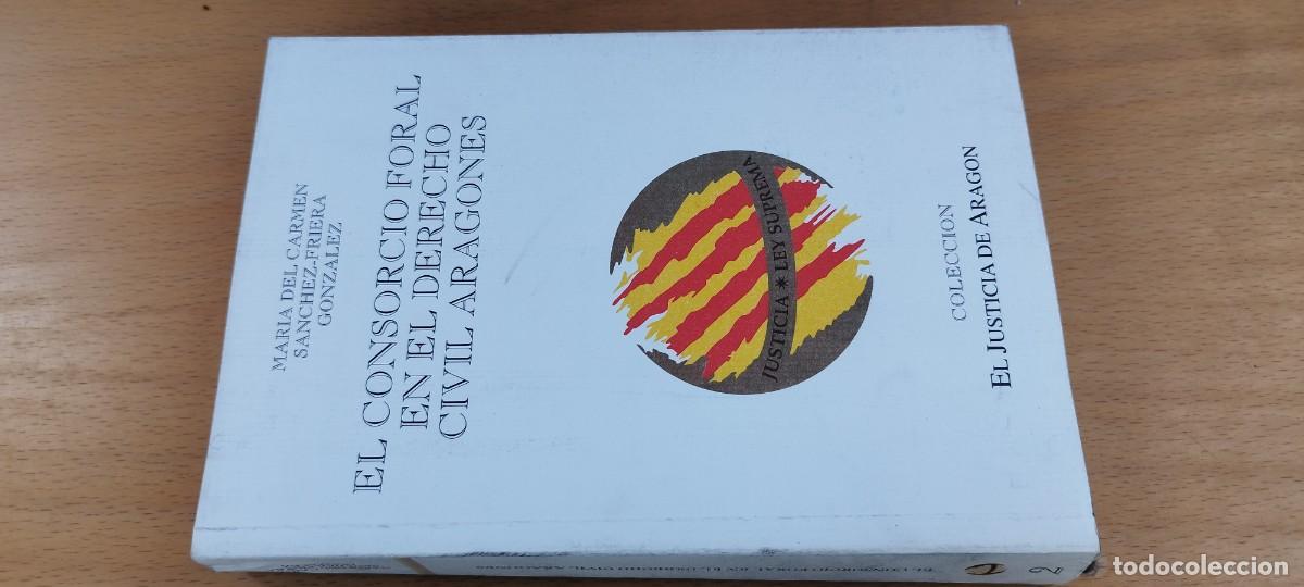 Libros de segunda mano: EL CONSORCIO FORAL EN EL DERECHO CIVIL ARAGONES/MARIA DEL CARMEN SANCHEZ /KARA 26/JUSTICIA DE ARAGON