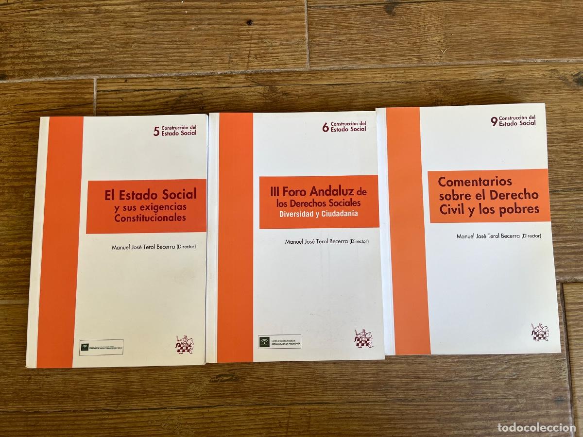 Libros de segunda mano: DERECHO CIVIL Y SOCIAL - CONSTRUCCI&Oacute;N ESTADO SOCIAL - 3 LIBROS DE MANUEL JOS&Eacute; TEROL BECERRA