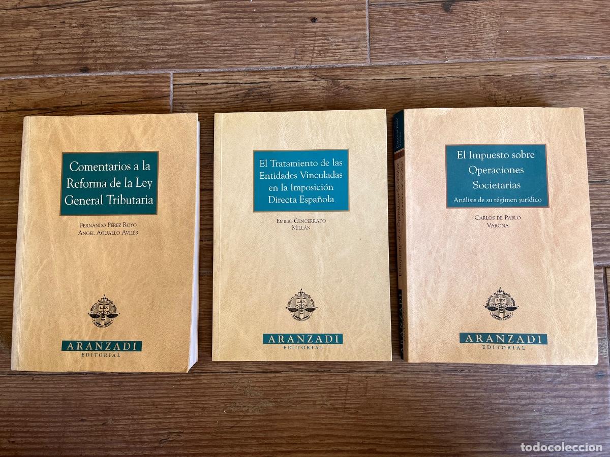 Libros de segunda mano: DERECHO SOCIETARIO y TRIBUTARIO - ARANZADI EDITORIAL 3 MONOGRAF&Iacute;AS