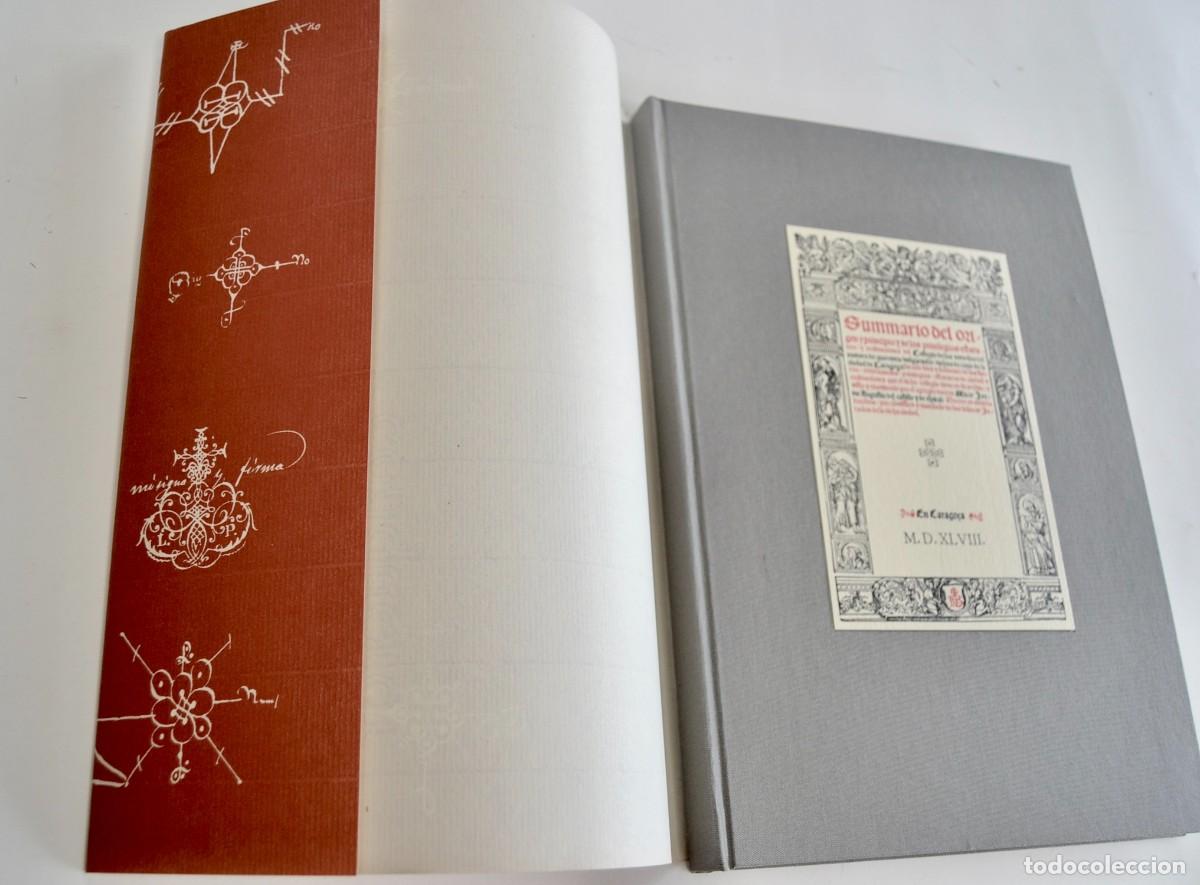 Libros de segunda mano: Facs&iacute;mil. Summario del Origen y Principio y de los Privilegios y Estatutos del Collegio de Notarios