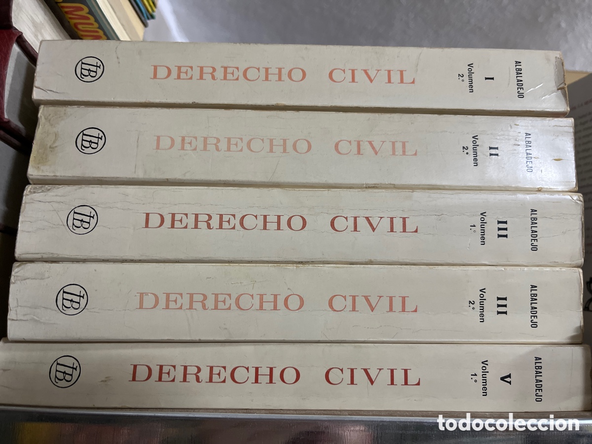 Libros de segunda mano: Blas2 derecho civil. 5 tomos. Albaladejo. 1977 Bosch