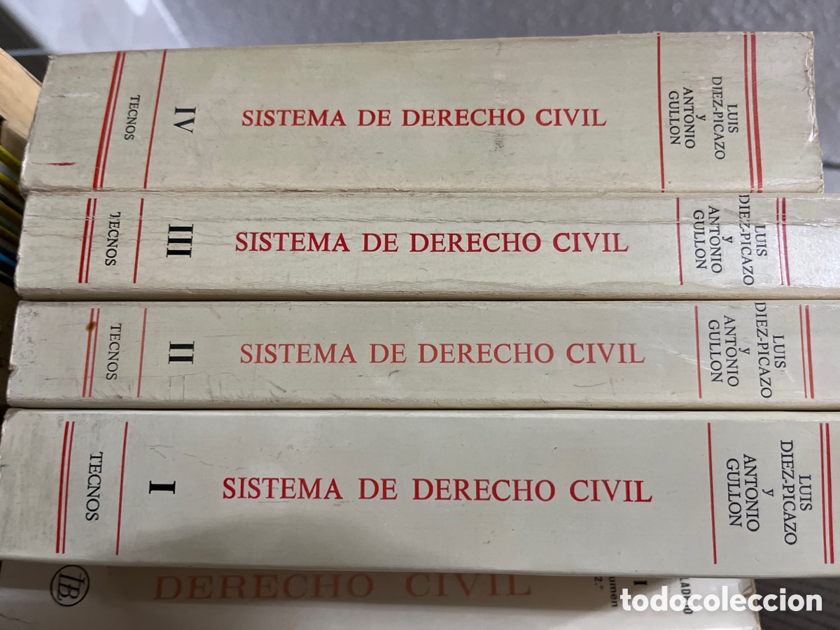 Libros de segunda mano: Blas2 derecho civil. Tecnos. 4 tomos. Luis D&iacute;ez picazo Antonio Gull&oacute;n 1975