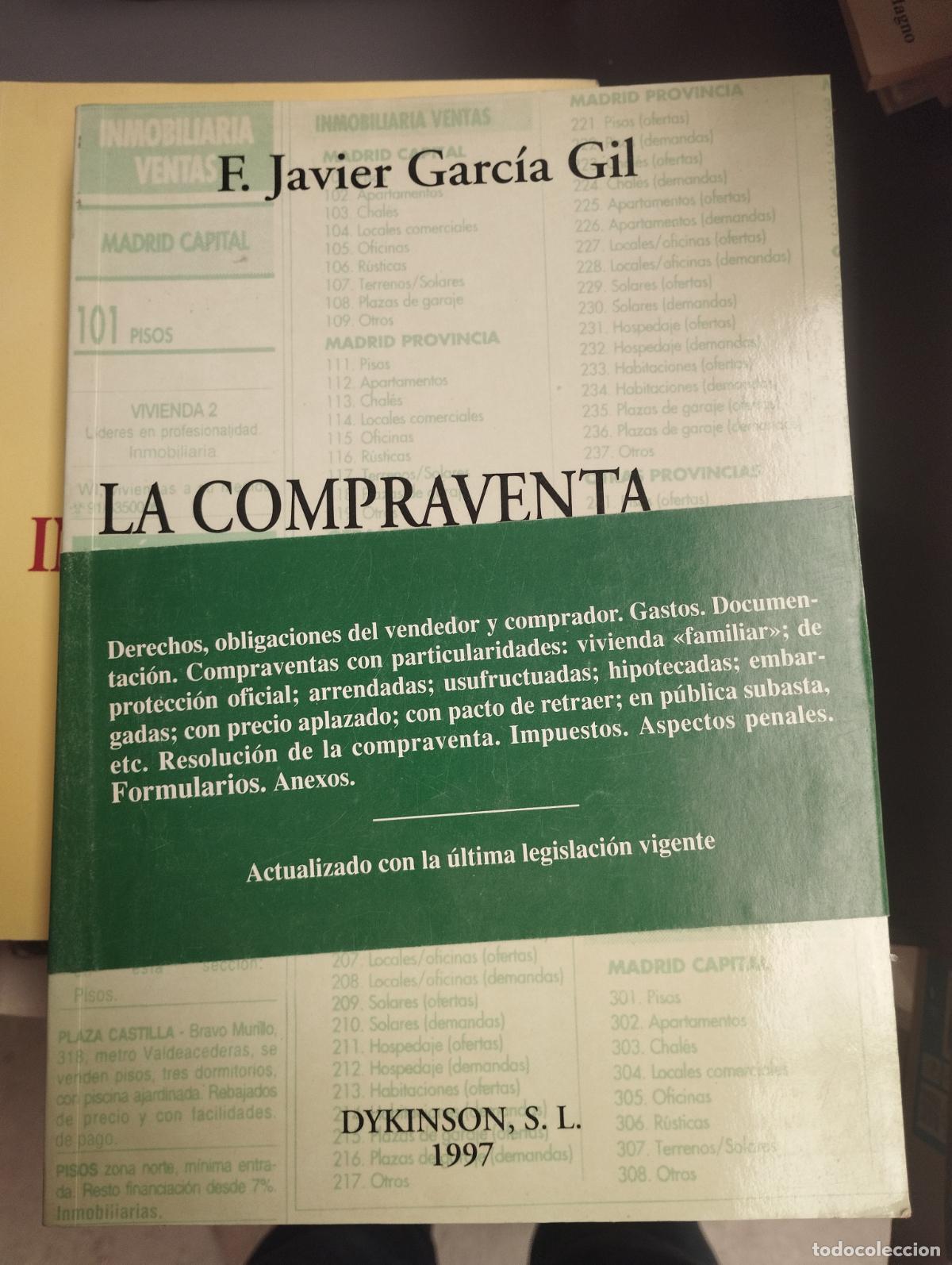 Libros de segunda mano: La compraventa de vivienda. F. Javier Garc&iacute;a Gil. Dykinson