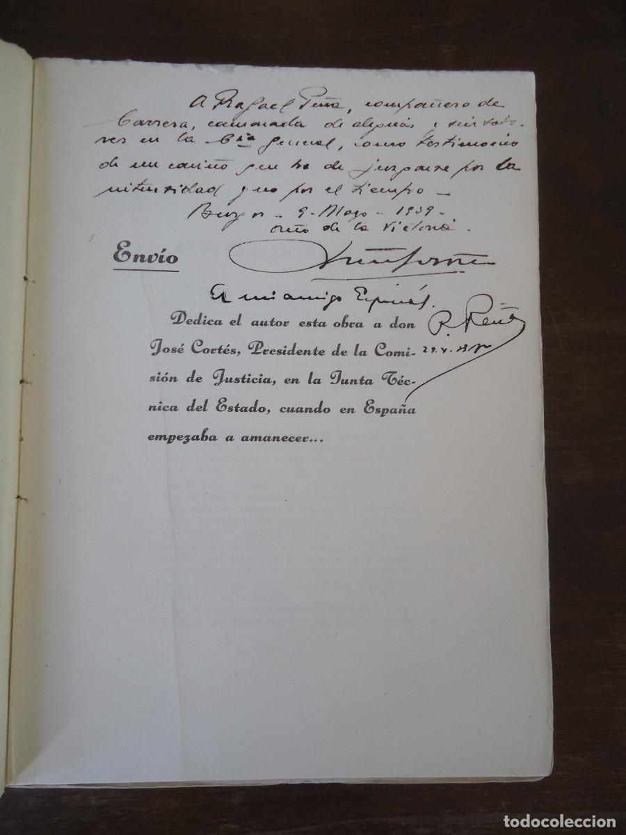 Libros de segunda mano: La Justicia por dentro. Luis G&oacute;mez Mor&aacute;n. 1939. Dos dedicatorias.